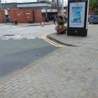 Cross the car park access road for the fully accessible Wigan North Western station. Toilets are available here even for non-passengers.