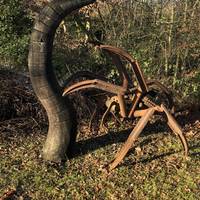 We took the path to the right of the tea room and saw this beast.